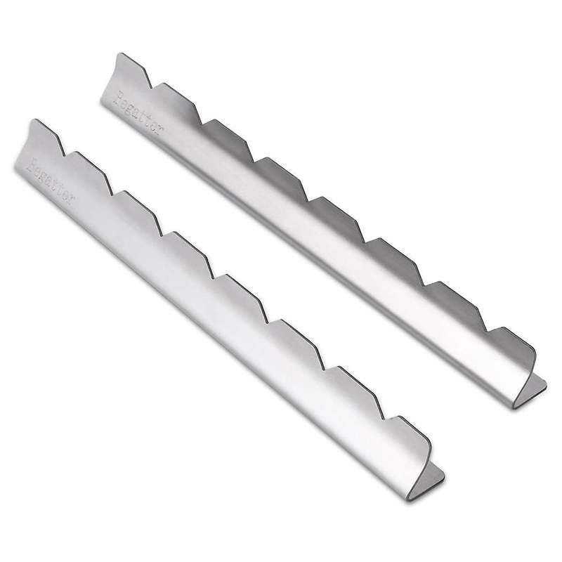 4pcs Skewer Holders Anti- Groove Skewer Support Stainless Steel Barbecue Grilling Shish Kabob Rack
