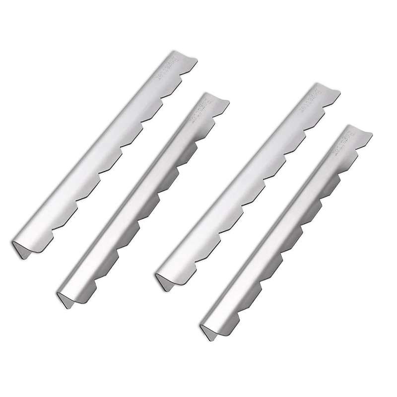 4pcs Skewer Holders Anti- Groove Skewer Support Stainless Steel Barbecue Grilling Shish Kabob Rack