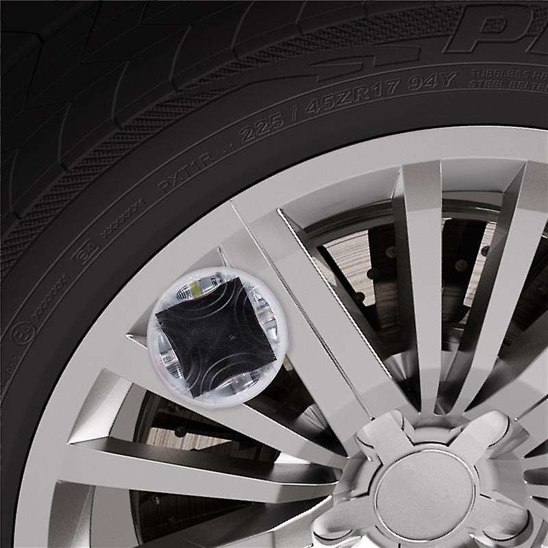 4pcs Solar Car Tire Wheel Lights Led Tire Air Valve Cap Light Motion Sensors Flashing Colorful Gas