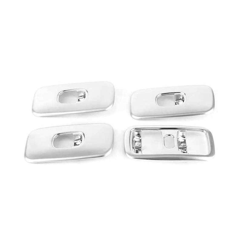 4pcs Silver Window Lift Switch Cover Decoration Trim for G Class W463 G500 2007-2010