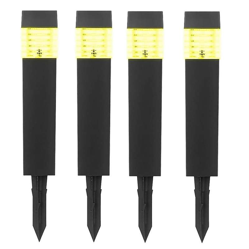 4pcs Solar Powered Solar-powered De-icing Light, Solar Outdoor De-icing Light, Solar Ground Plug-in