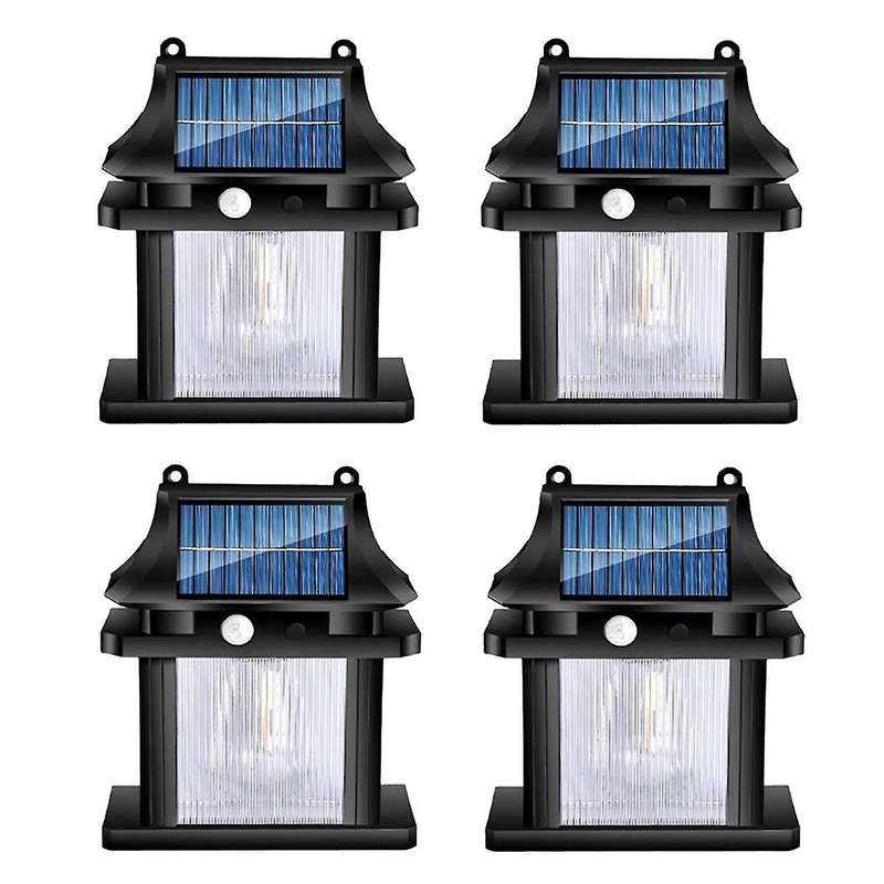 4PCS Solar Lights Outdoor LED Solar Outdoor Garden Light Solar Light Bright Waterproof Outdoor Sola
