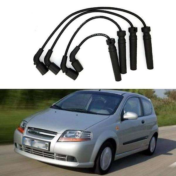4pcs Spark Plug Wire for Excelle 1.6 Aveo Cruze Kalos Rezzo Kalos Nubira Rezzo 96497773