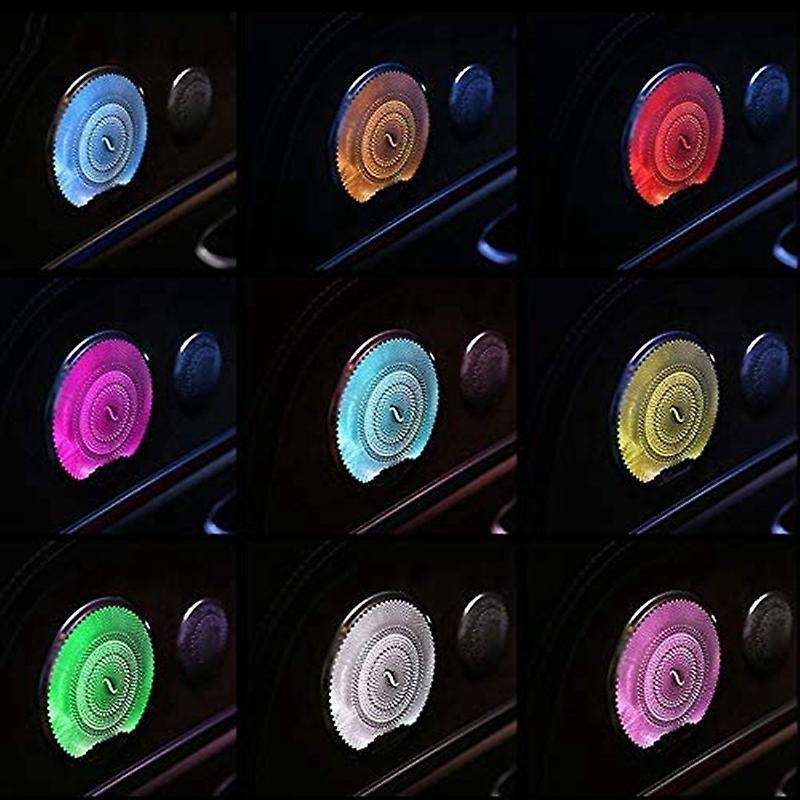 4Pcs Speaker Light Covers, Synchronous Car Ambient Light 3 Colors for C/GLC 807 808