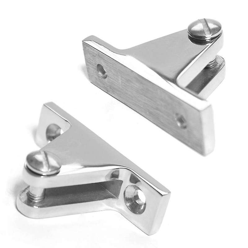 4Pcs Stainless Boat Deck Hinge Bimini Top Fitting 90 Degree Pin