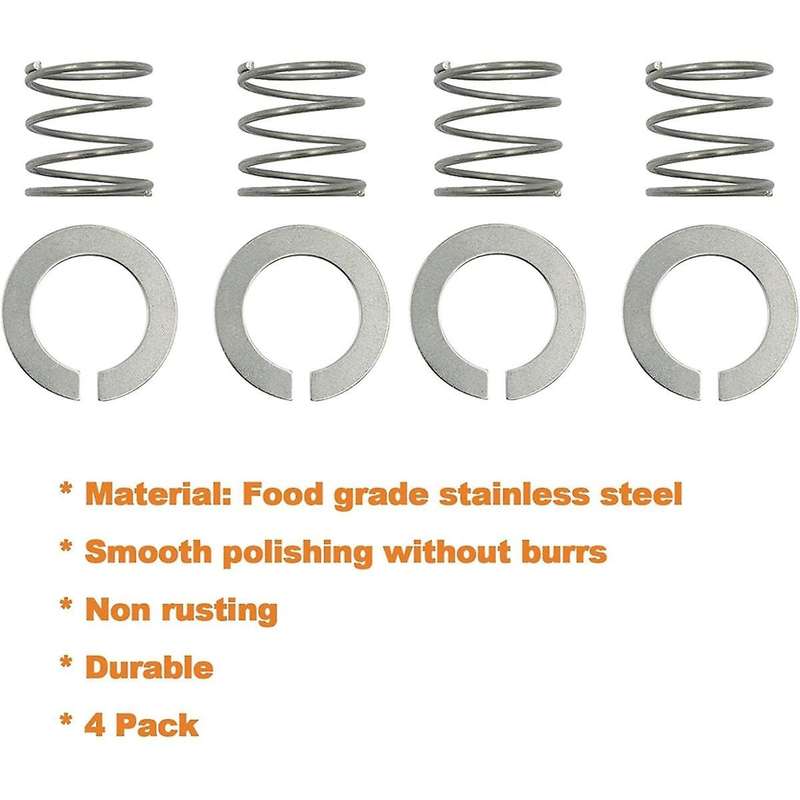 4PCS Spring and Washer for Mixer 3.5 Quarts to 7 Quarts Protect and Extend the Life Quick Install Ac