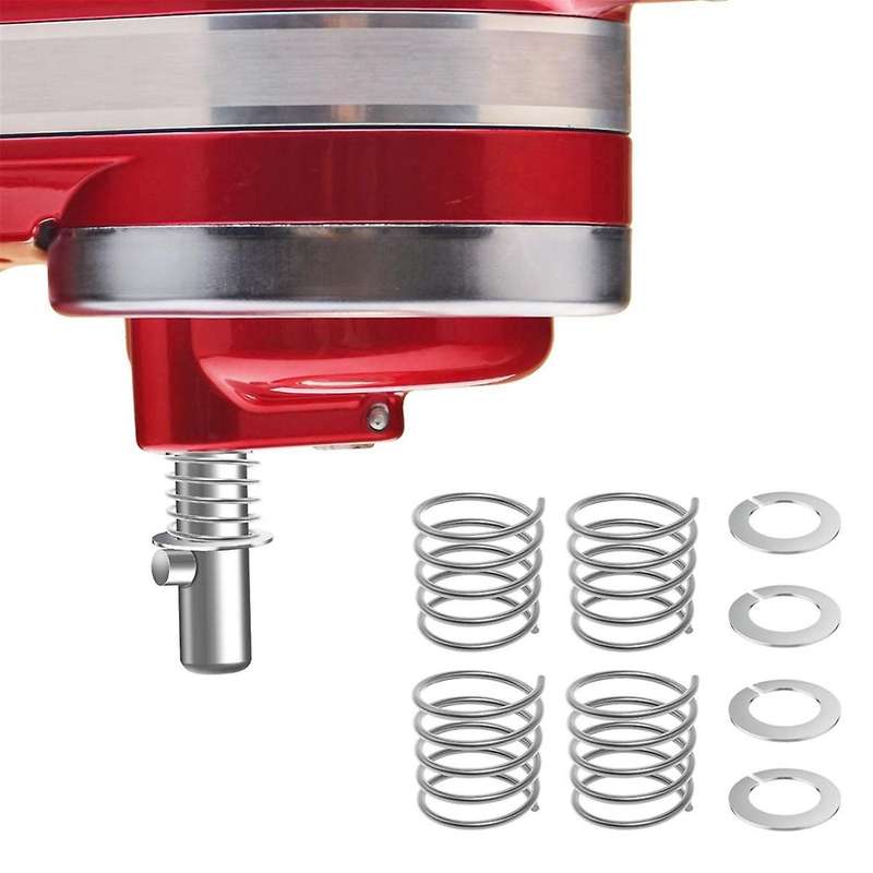 4PCS Spring and Washer for Mixer 3.5 Quarts to 7 Quarts Protect and Extend the Life Quick Install Ac