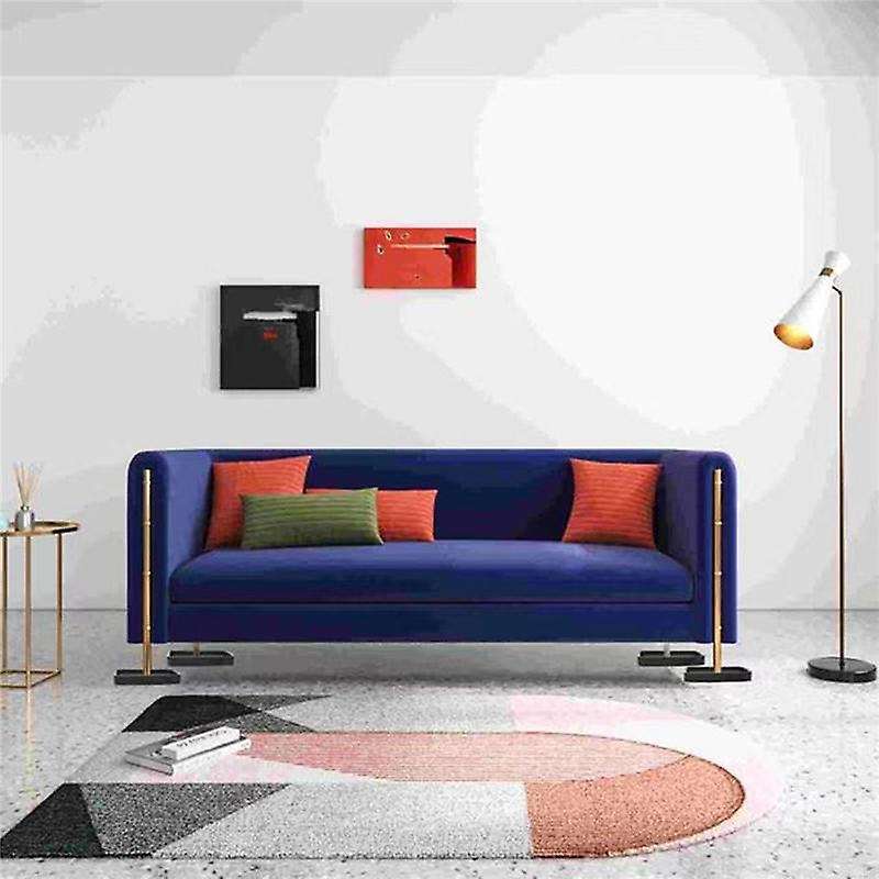 4pcs Square Rubber Furniture Caster Cups Anti-sliding Furniture Pads Bed Stopper Floor Protectors