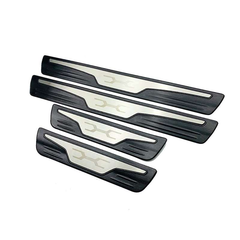 4Pcs Stainless Steel Door Sill Scuff Plate Pedal Threshold Trim Cover for Venza 2020 B