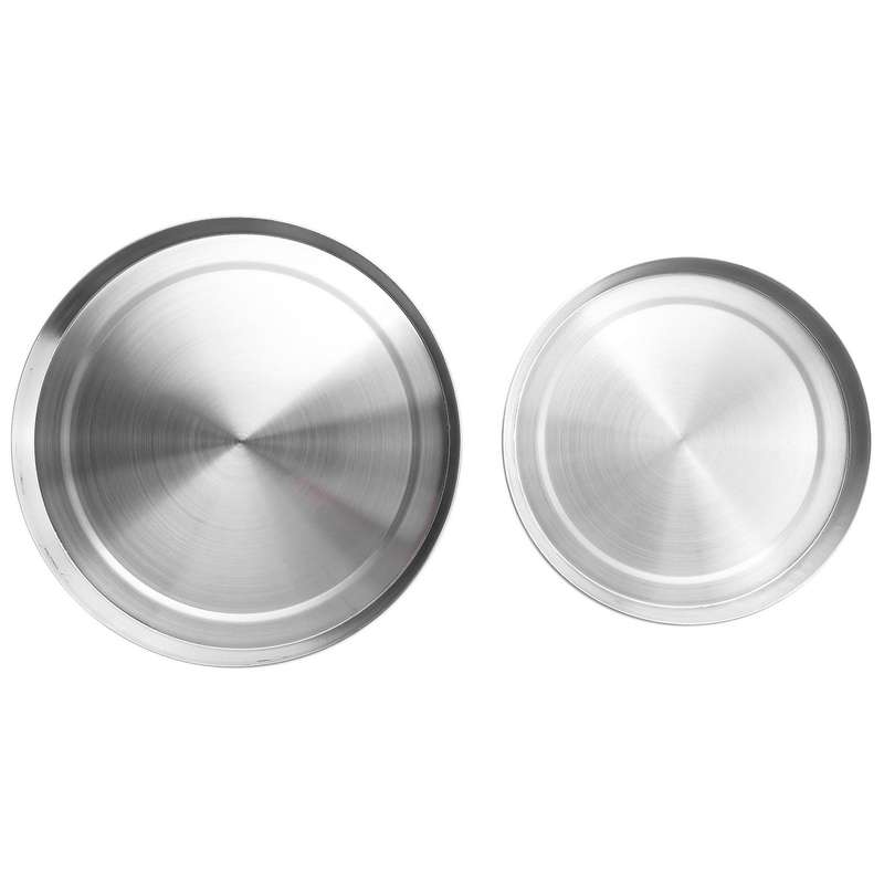 4Pcs Stainless Steel Hob Covers Stove Plate Top Cooker Protector Kit Set Utensils 17/21CM Kitchen Ac