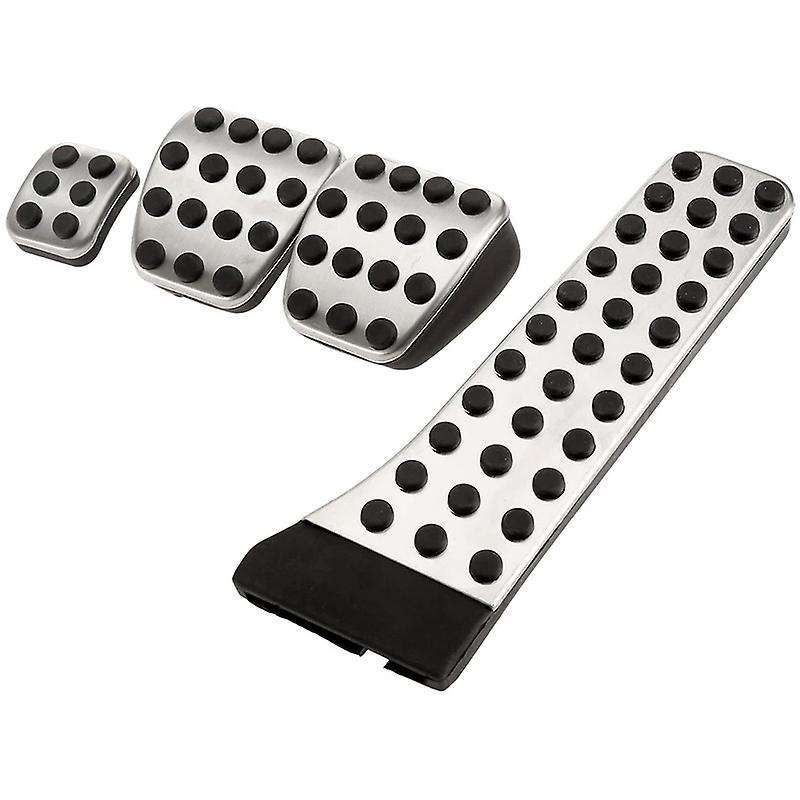 4Pcs Stainless Steel Pedal for - W202 W203 W204 W124 W210 W211 W212 W218 X204 R172 R231 C E CLS SLK