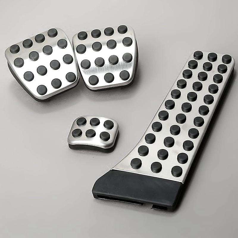 4Pcs Stainless Steel Pedal for - W202 W203 W204 W124 W210 W211 W212 W218 X204 R172 R231 C E CLS SLK