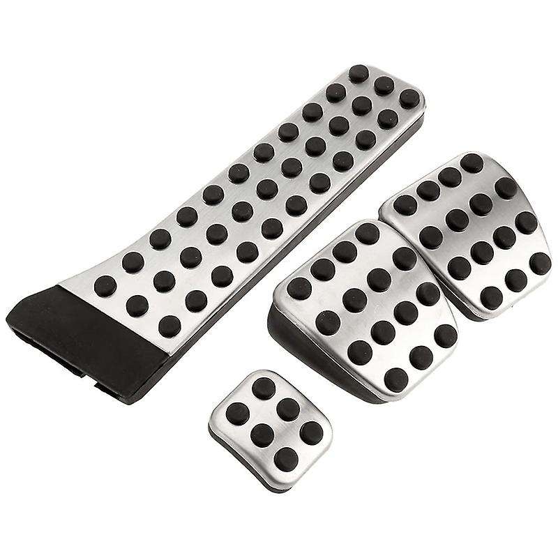 4Pcs Stainless Steel Pedal for - W202 W203 W204 W124 W210 W211 W212 W218 X204 R172 R231 C E CLS SLK