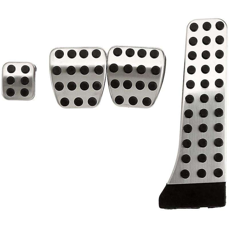 4Pcs Stainless Steel Pedal for - W202 W203 W204 W124 W210 W211 W212 W218 X204 R172 R231 C E CLS SLK