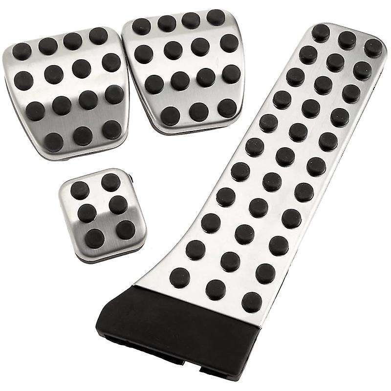 4Pcs Stainless Steel Pedal for - W202 W203 W204 W124 W210 W211 W212 W218 X204 R172 R231 C E CLS SLK