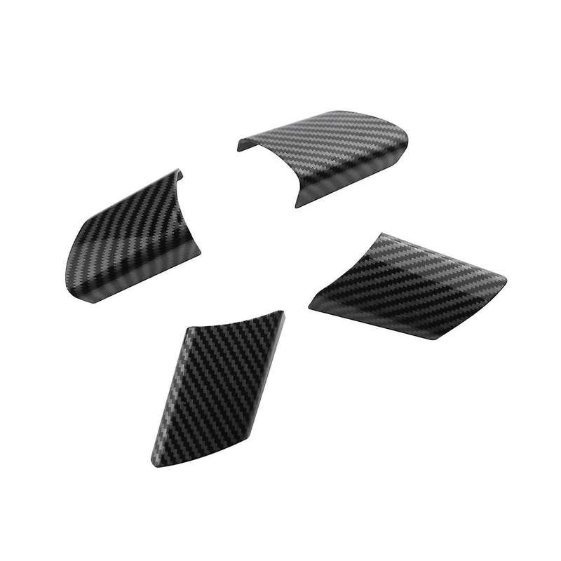 4pcs Steering Wheel Trim Sticker Steering Wheel Panel Cover for Fox 2003 2004 2005 2006 2007