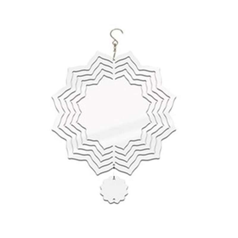 4pcs Sublimation Wind Spinner Blanks 8 Inch 3d Wind Spinners Multi-hanging Wind Spinners for Outdoo