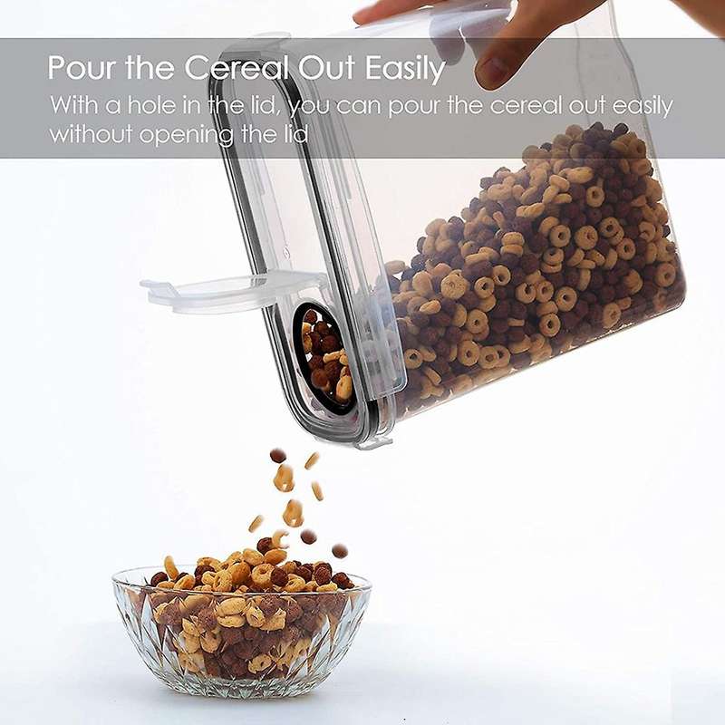 4pcs Storage Container Set, Pp Airtight Food Storage Containers 4l for , Snacks and Sugar