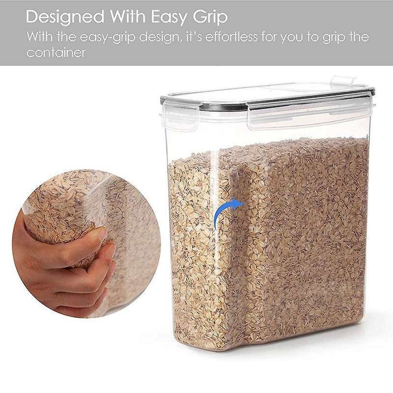 4pcs Storage Container Set, Pp Airtight Food Storage Containers 4l for , Snacks and Sugar
