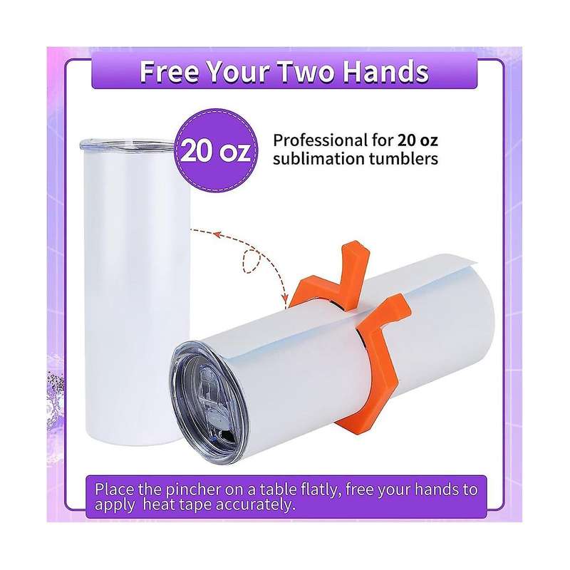 4Pcs Sublimation Tumblers Pinch Tool Set, Sublimation Tumbler Pincher Supplies for 20Oz Skinny Tumbl