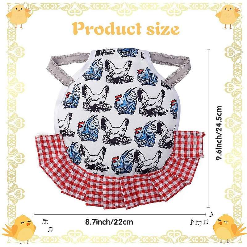 4pcs Standard Chicken Saddle,chicken Jacket Straps,hen Apron Feather Fixer with Elastic Strap,wing
