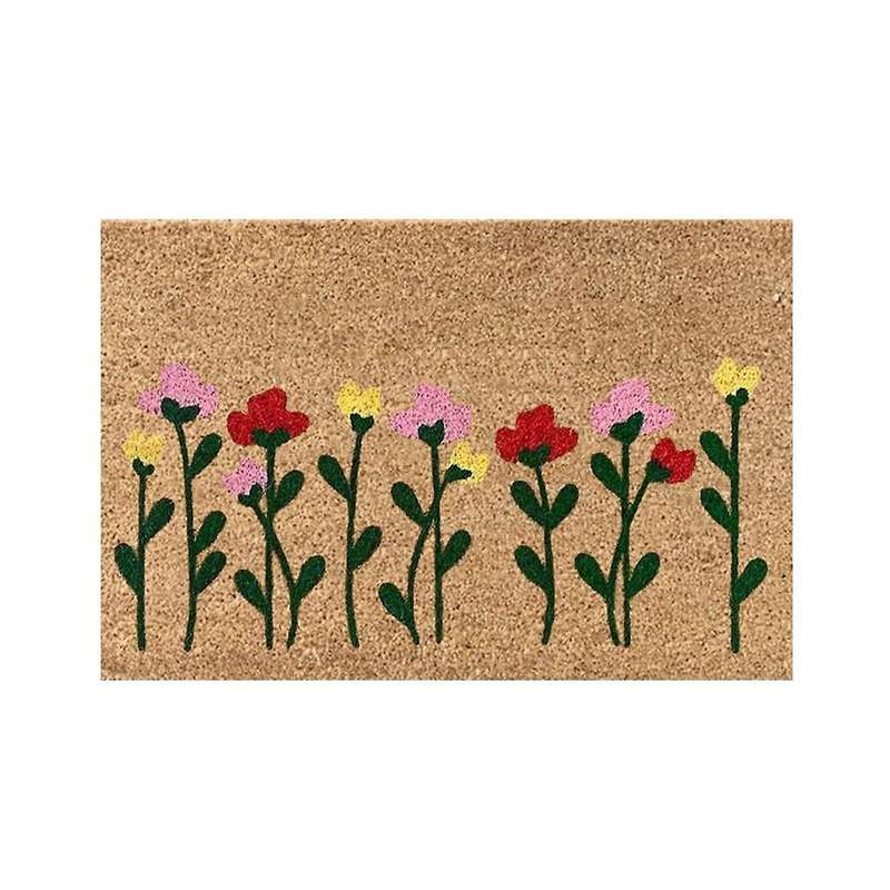 4PCS Summer Doormats Flowers Door Mats Floor Mats Home Indoor Farmhouse Welcome Mats Summer Floor Ma