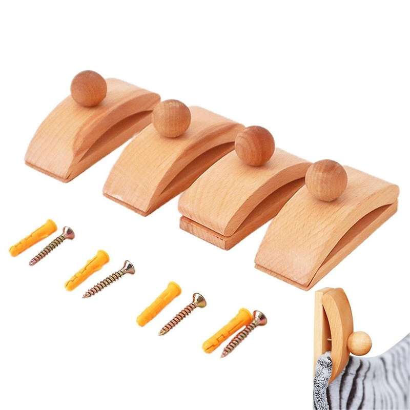 4pcs Tapestry Hanger, Quilt Wall Hangers Wooden Quilt Wall Rack Wall Clips for Hanging Blanket Clip