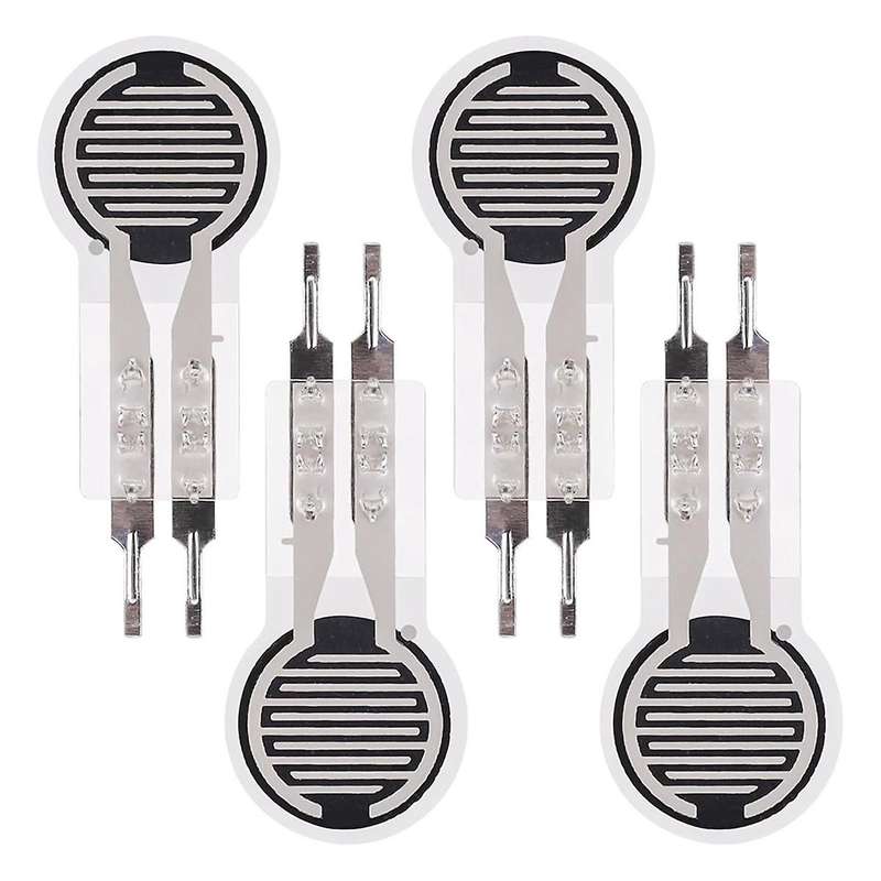 4Pcs Thin Film Pressure Sensor 20g-2Kg High Sensitivity Force Sensitive Resistor Force Sensor Press