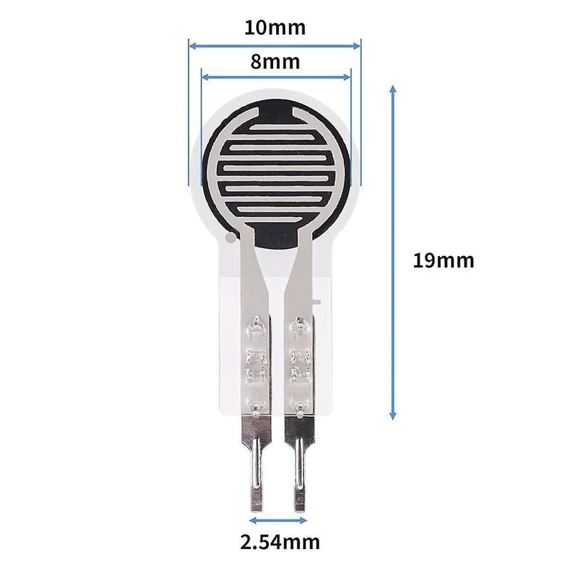 4Pcs Thin Film Pressure Sensor 20g-2Kg High Sensitivity Force Sensitive Resistor Force Sensor Press