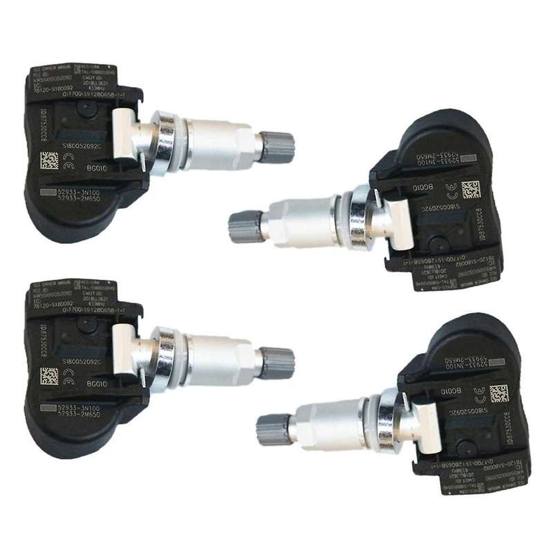 4pcs Tire Pressure Sensor 52933-3n100 529333n100 529332m650 Tpms Valve Wheel Pressure Monitor Syste