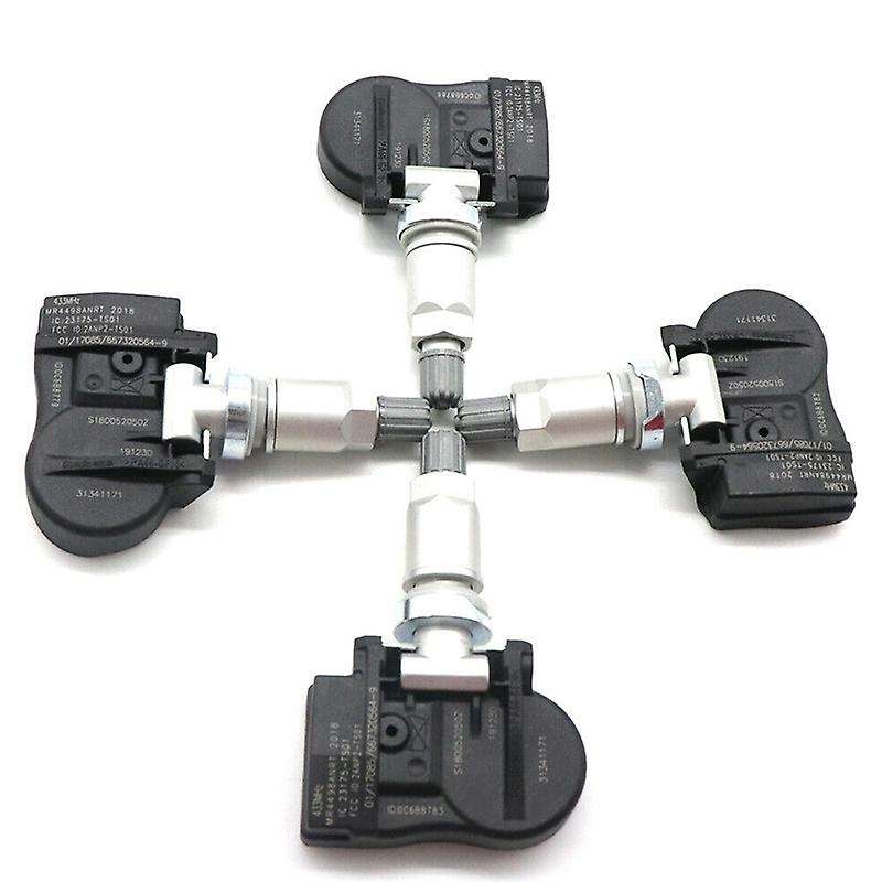 4Pcs TPMS Sensor 31341171 Tire Pressure Sensor for C30 C70 S40 S60 S70 S80 V40 V50 XC60 XC70 XC90