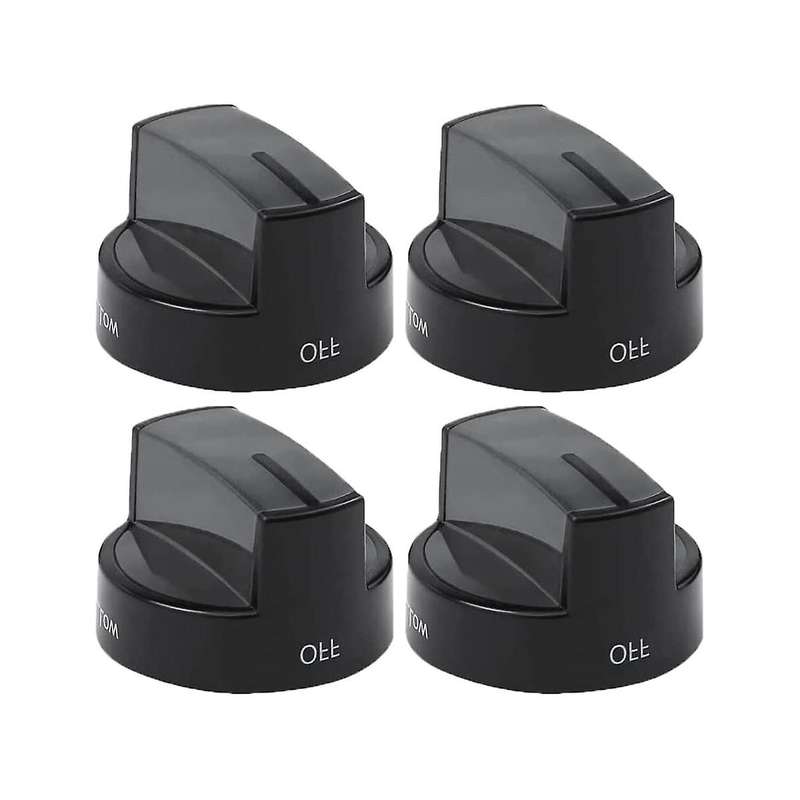 4pcs Top Burner Control Stove Knob Replacement W10339442 for Gas Range Stove - Replaces Wpw10339442