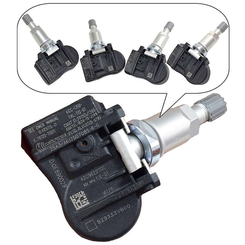 4Pcs TPMS Tire Pressure Monitor Sensor 433MHz 52933-3V600 for Grandeur