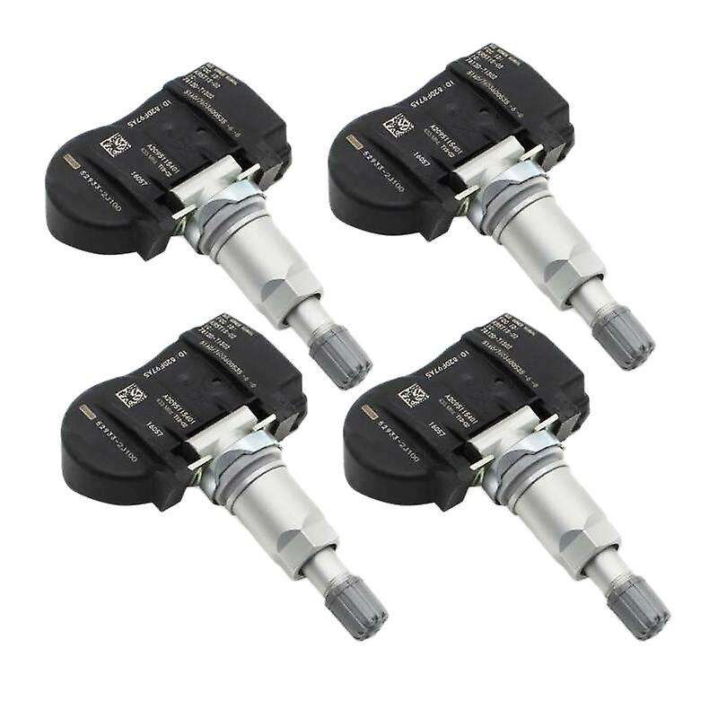 4Pcs TPMS Tire Pressure Monitor Sensor 433MHz 52933-2J100 for Sedan 2015-2016