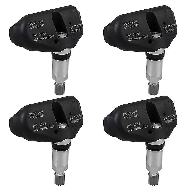 4Pcs TPMS Tire Pressure Monitor Sensor for Odyssey Pilot RL TL 2005-2014 06421-S3V-A04