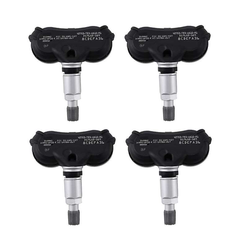 4Pcs TPMS Tire Pressure Sensor for Odyssey -Z Fit 42753-TR3-A81 42753-TR0-A81