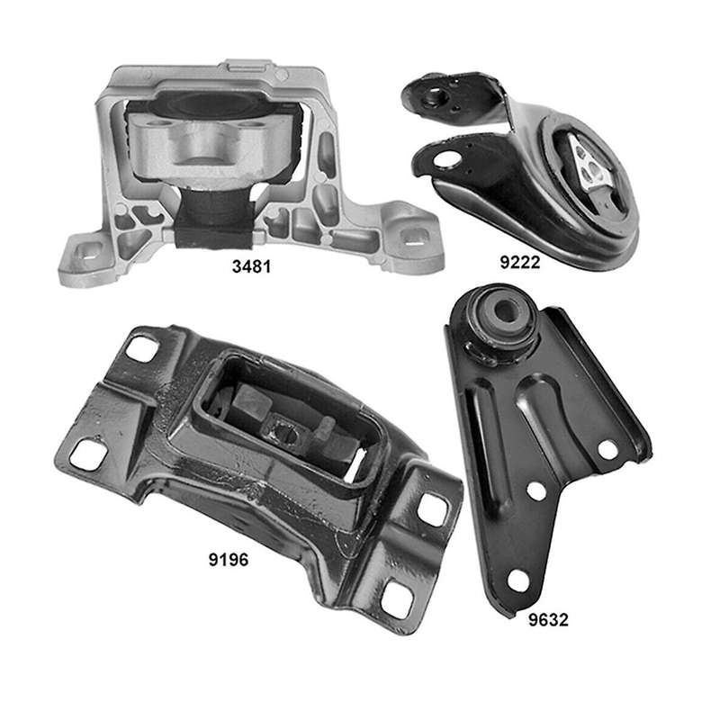 4Pcs Trans Engine Mount Torque Strut Bracket Set for 3 2.0L 2004-2009 BP4N-39-070D BP4S-39-040 BCM43