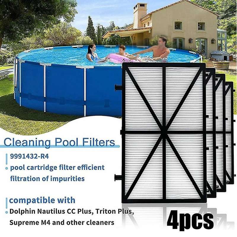 4pcs Ultra-fine Filters Pool Filter 9991432-r4 Pool Filter for Dolphin M400 M500 Ultra-fine Filter