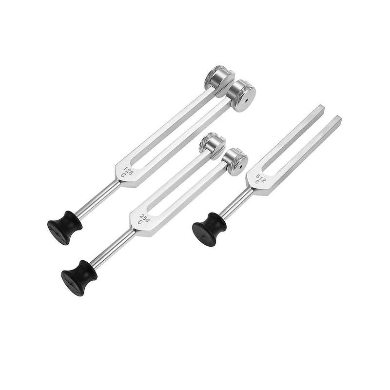 4pcs Tuning Fork Set (4096c, Mi528, 128c, Om136.1) for Solfeggio,for Chakra,sound Therapy,reliever