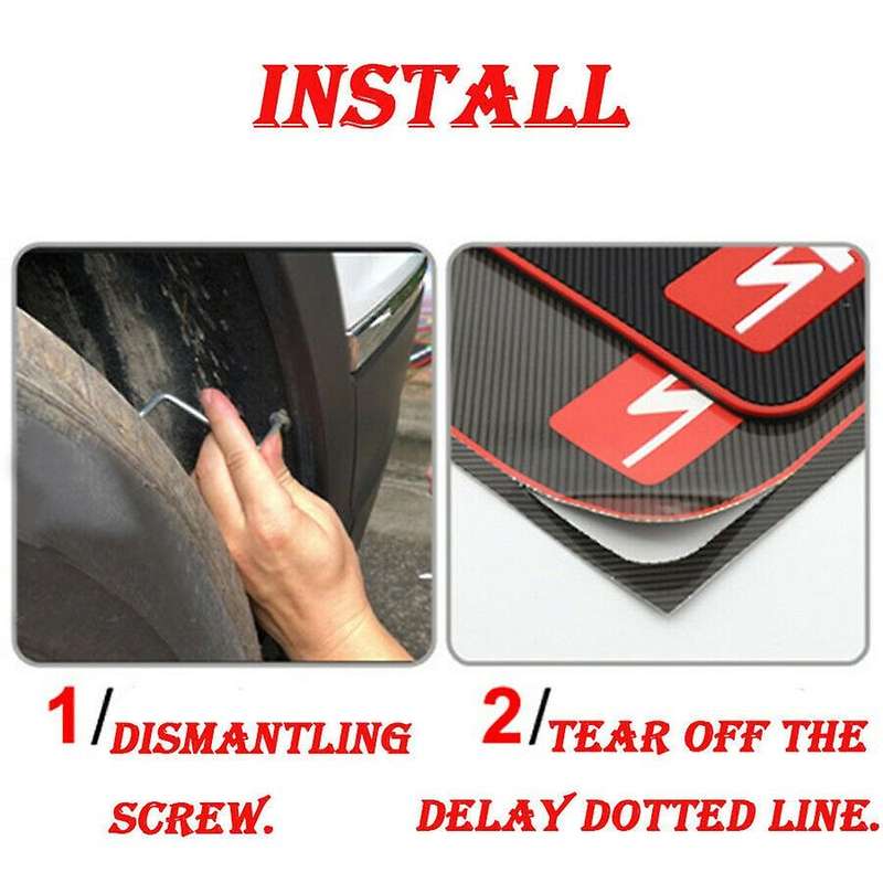 4Pcs Universal Mud Flaps Mudguards Splash Guards for All Car SUV Truck --
