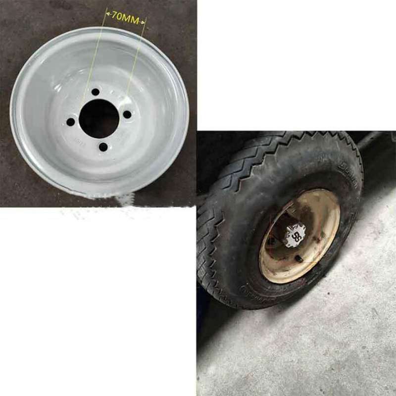 4Pcs Universal Golf Cart Wheel Center Cap Cover,Plastic 8 Inch Wheel Center Hub Cap for Club Car