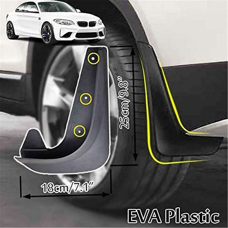 4pcs Universal Mud Flaps Mudguards Splash Guards for Car Suv Sedan ---