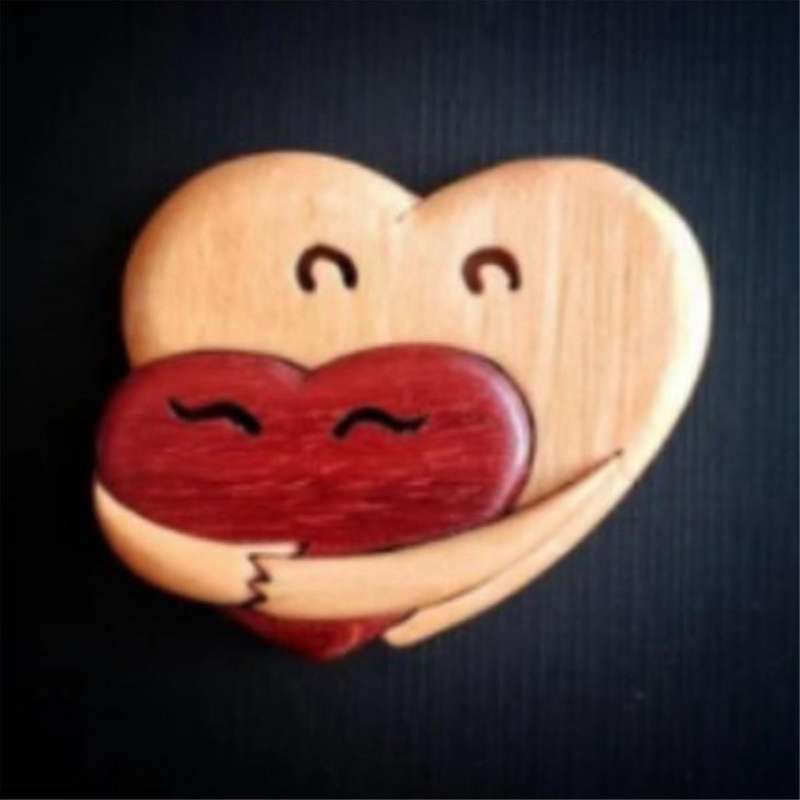 4Pcs Valentine's Day Heart Table Decor Tiered Tray Sign, Valentine's Day Sweet Heart Tabletop Wooden