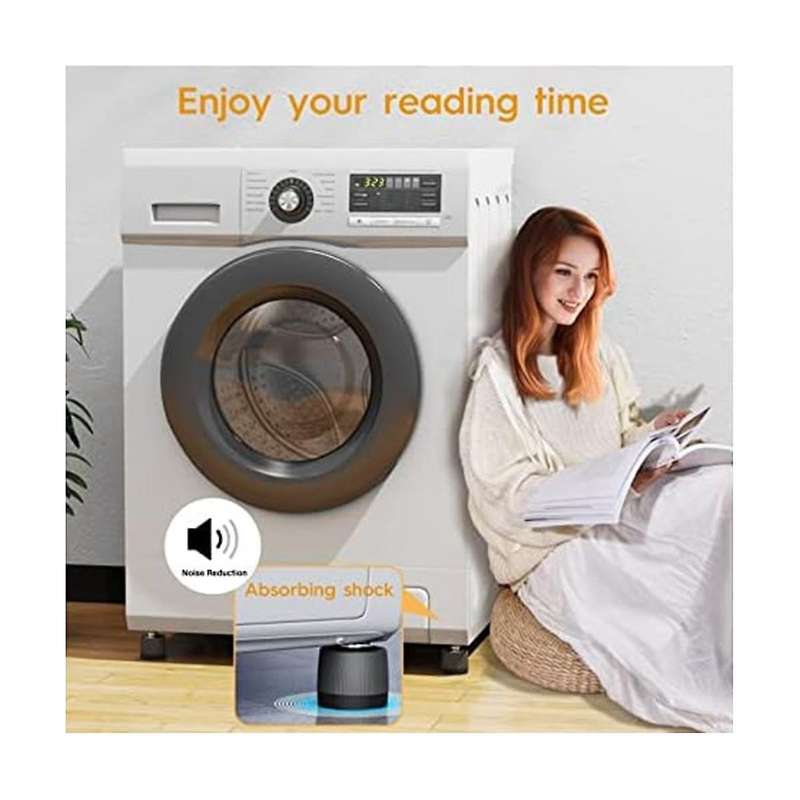 4pcs Washing Machine Feet Pads Adjustable Anti-vibration Shockproof Cushion Fixer Base Heightening B