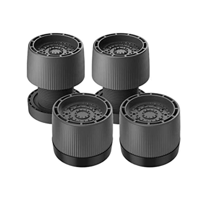 4pcs Washing Machine Feet Pads Adjustable Anti-vibration Shockproof Cushion Fixer Base Heightening B