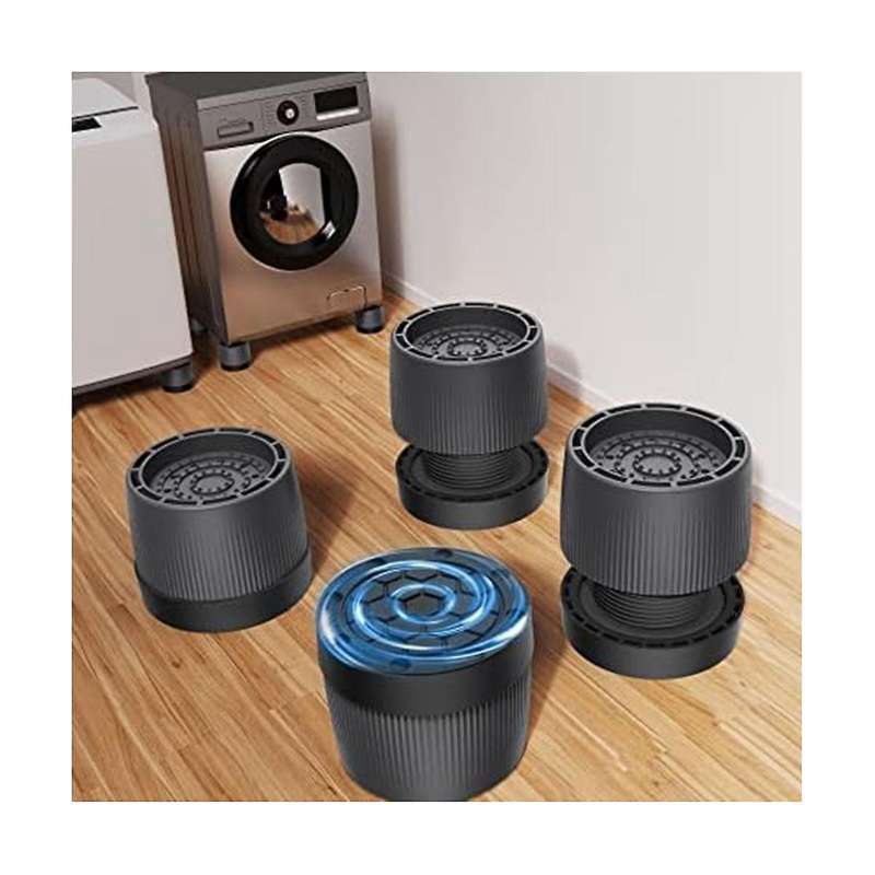 4pcs Washing Machine Feet Pads Adjustable Anti-vibration Shockproof Cushion Fixer Base Heightening B