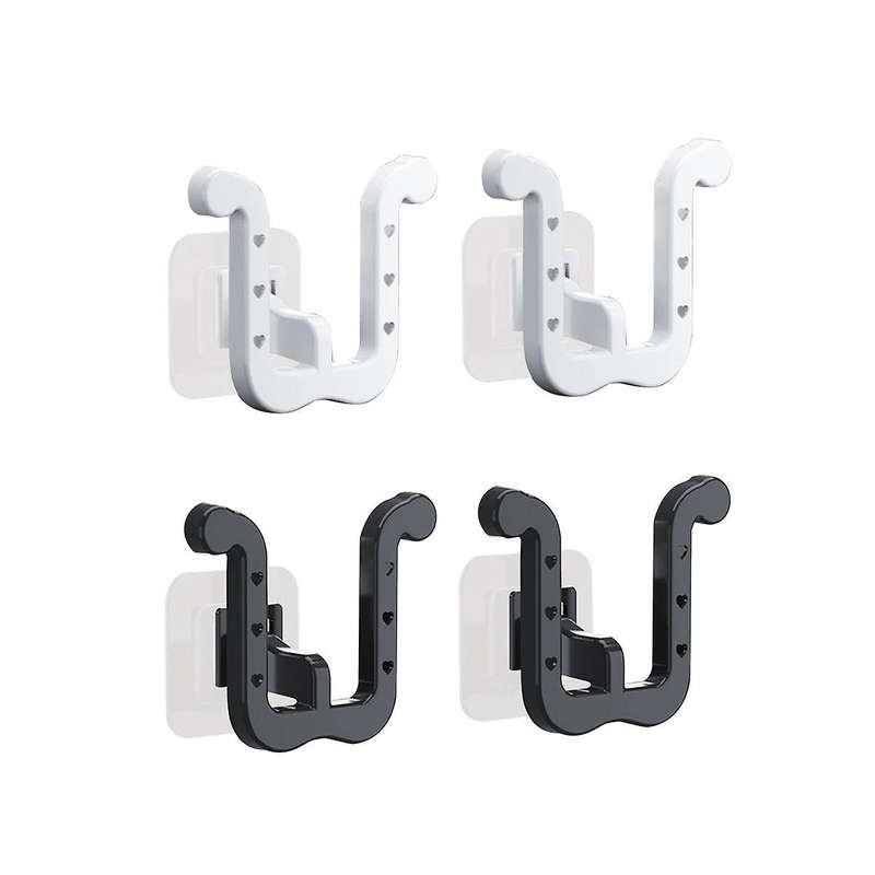 4PCS Wall Mounted Shoe Rack, Slipper Holder Slippers Organizer Self Adhesive Shoe Rack for Door Clos
