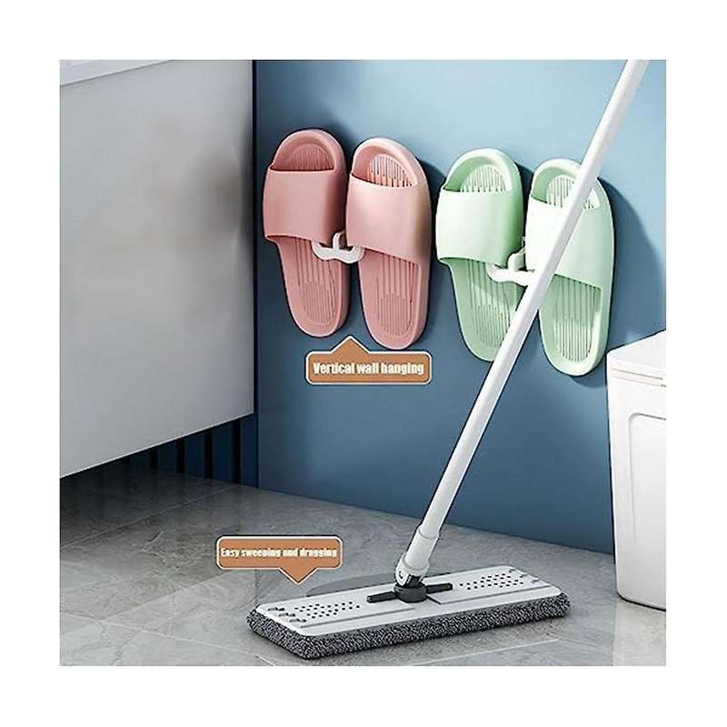 4pcs Wall Mounted Shoe Rack, Slipper Holder Slippers Organizer Self Adhesive Shoe Rack for Door Clo