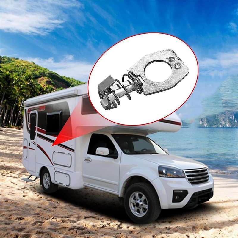 4pcs Water Heater Cam Lock Rv Water Heater Cam Lock Parts Rv Campers Door Latch Fastener (silver)