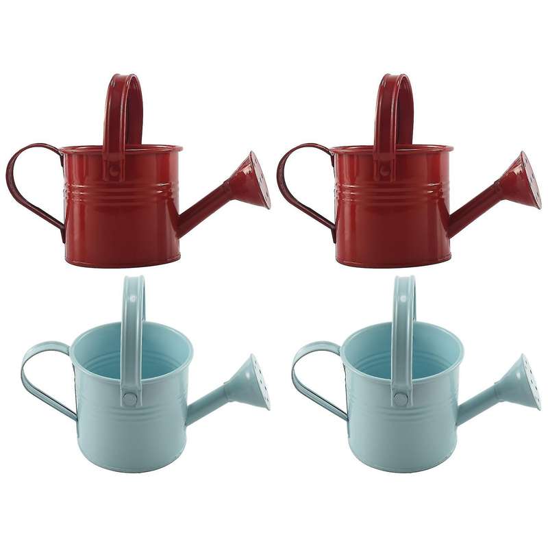 4pcs Watering Can with Nozzle and Handle for Children Indoor Plants Watering Bucket for Garden Indo
